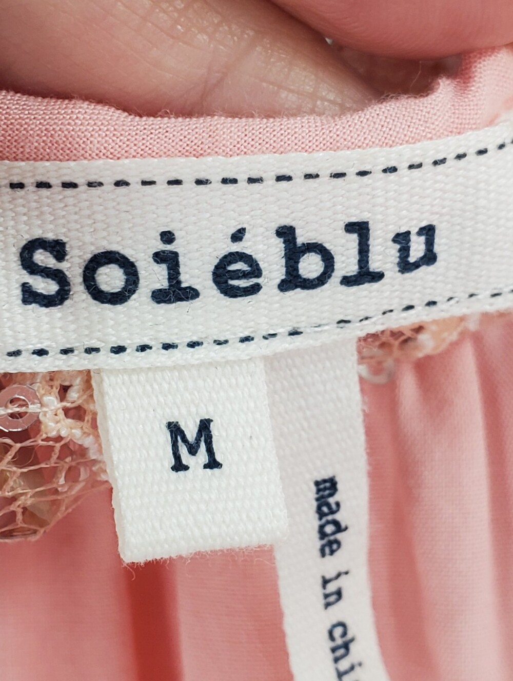 Soieblu pink kimono sleeve blouse M - Picture 3 of 12